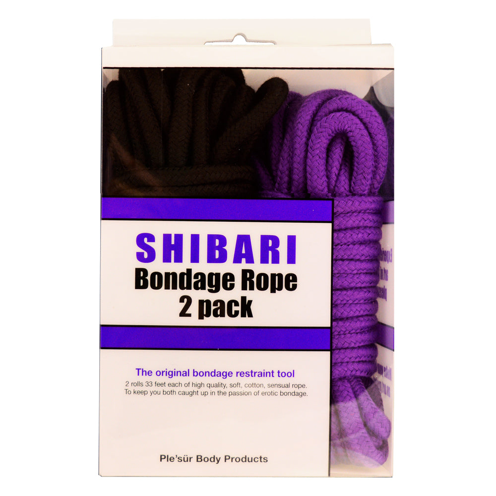 Purple & Black 10M 2-Pack Rope Kit | 802991611728 | Discreet Personal Wellness