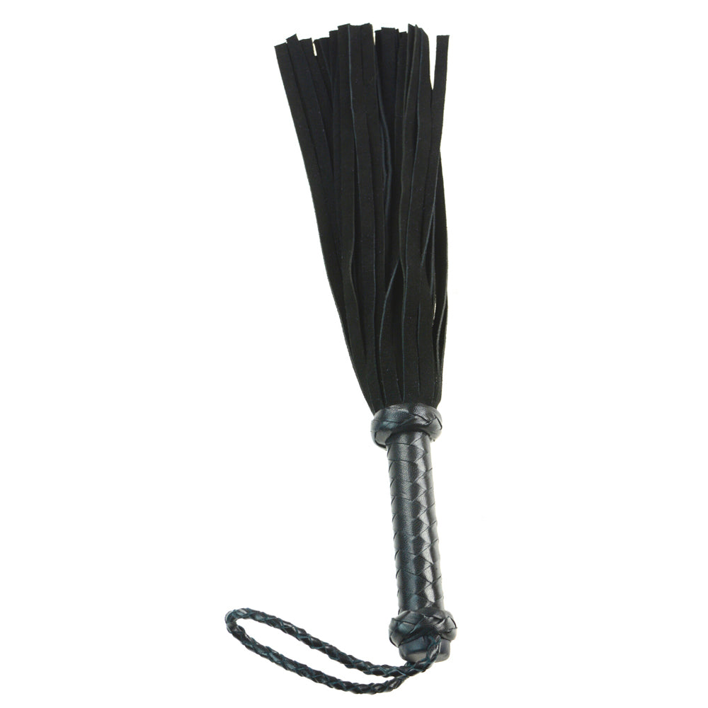 18" Mini 36 Suede Tail Flogger Black | 802991611858 | Discreet Personal Wellness