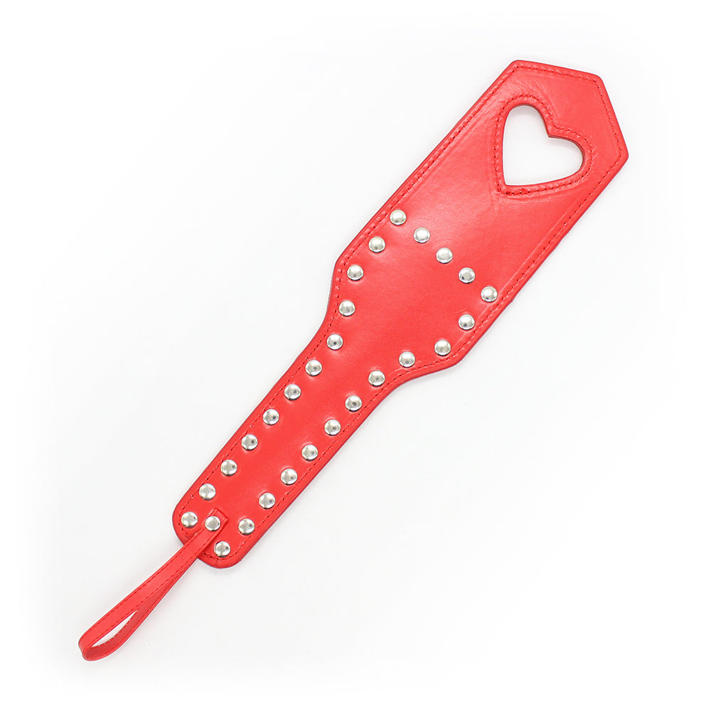 PVC Heart Cut Out Paddle Red | 802991613982 | Discreet Personal Wellness