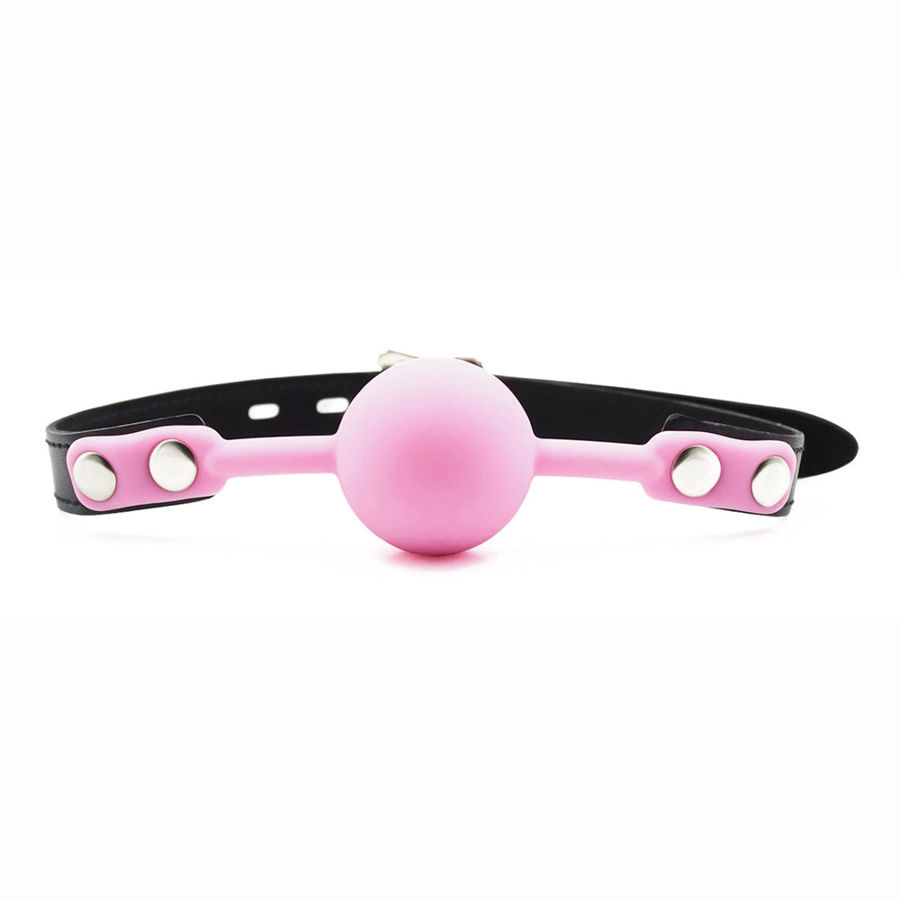 Silicone Comfort Ball Gag Pink | 802991614095 | Discreet Personal Wellness