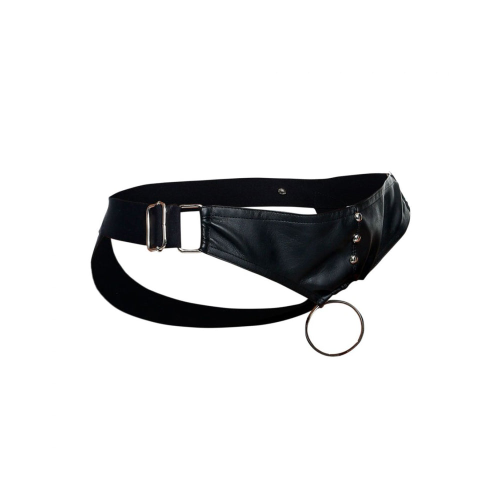 Dngeon Penisring Jockstrap Black One Size | 804859874504 | Discreet Personal Wellness