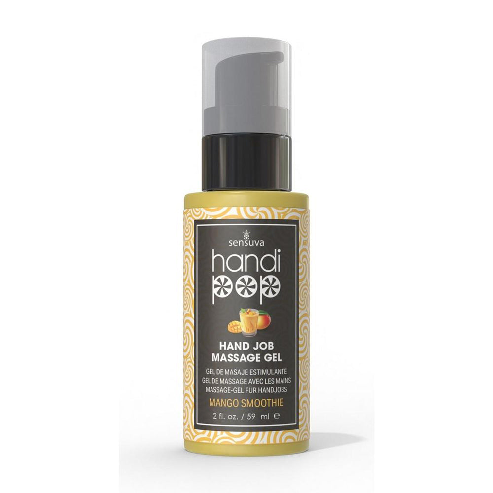 Handipop Edible Massage Gel Mango Smoothie 2 oz. Bottle | 810002663864 | Discreet Personal Wellness