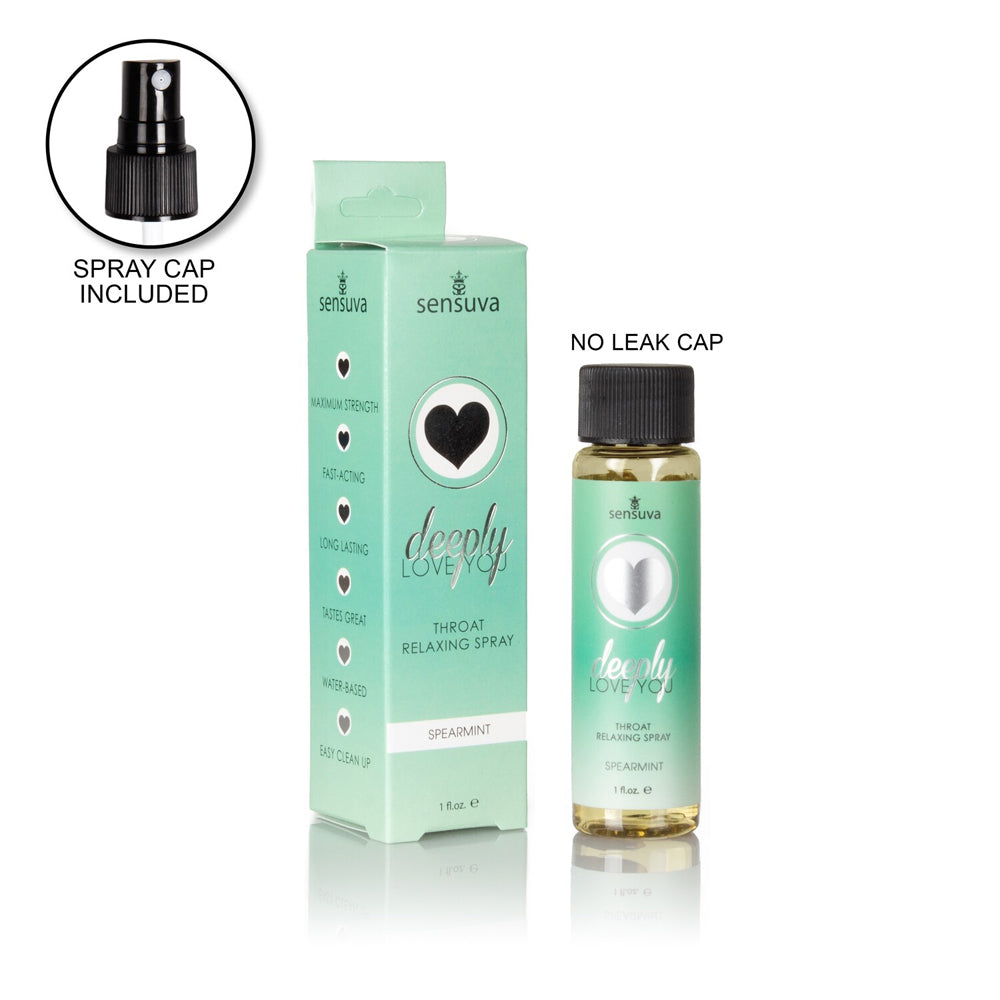 Deeply Love You Oral Relaxing Spray 1 oz. Bottle Spearmint | 810002665004 | Discreet Personal Wellness