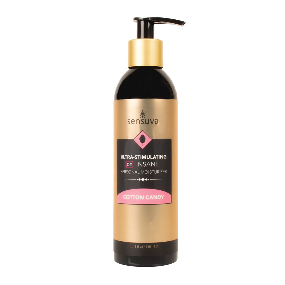 Ultra-Stimulating On Insane Personal Moisturizer Cotton Candy 8 oz Bottle | 810002667848 | Discreet Personal Wellness