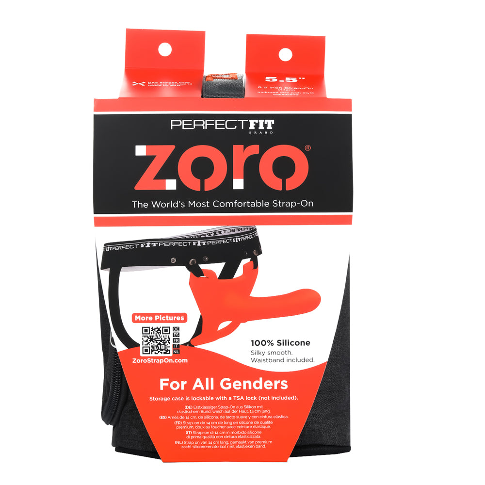 Zoro 5.5" With Case Orange | 8101144800692 | Discreet Personal Wellness