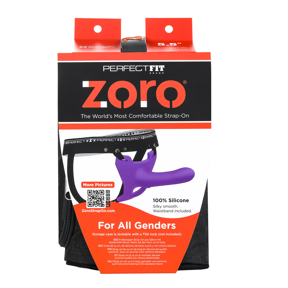 Zoro 5.5" With Case Purple | 8101144800906 | Discreet Personal Wellness