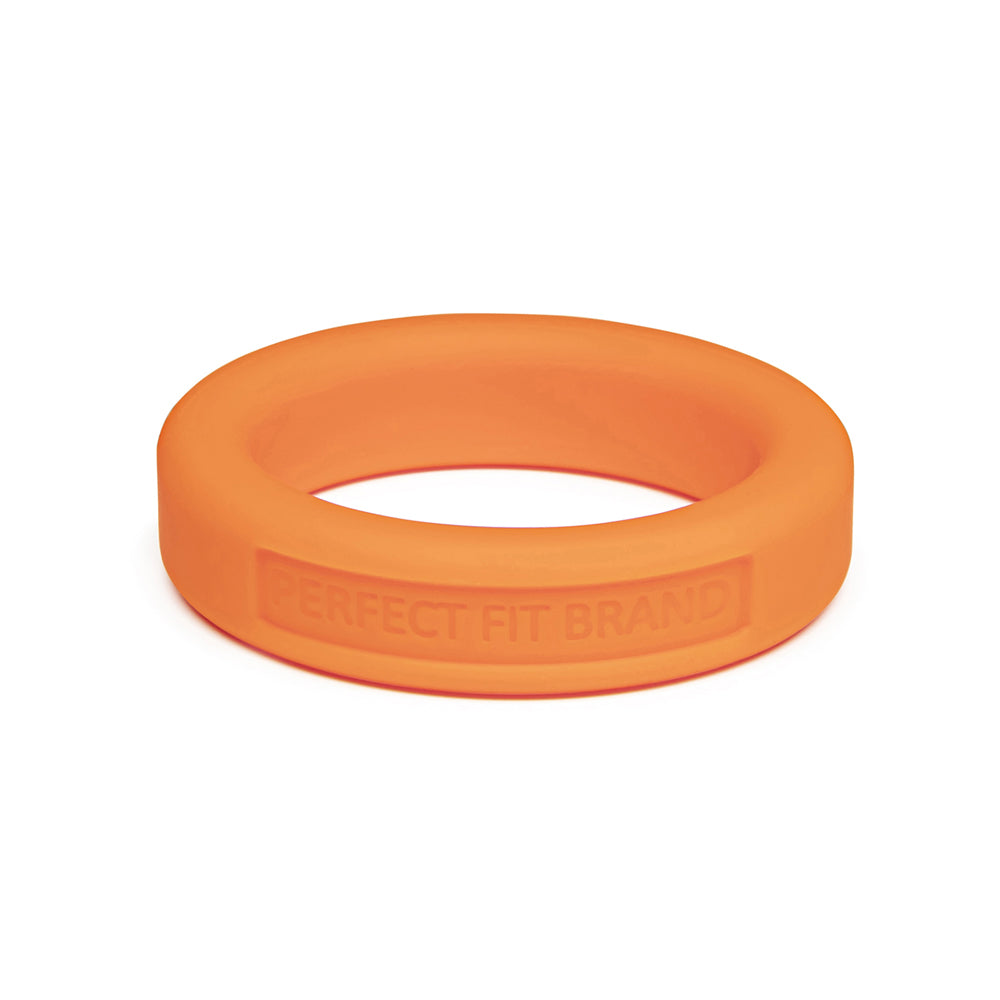 Classic 1.4" (36 mm) Silicone Med. Stretch Penis Ring Orange | 8101144804584 | Discreet Personal Wellness