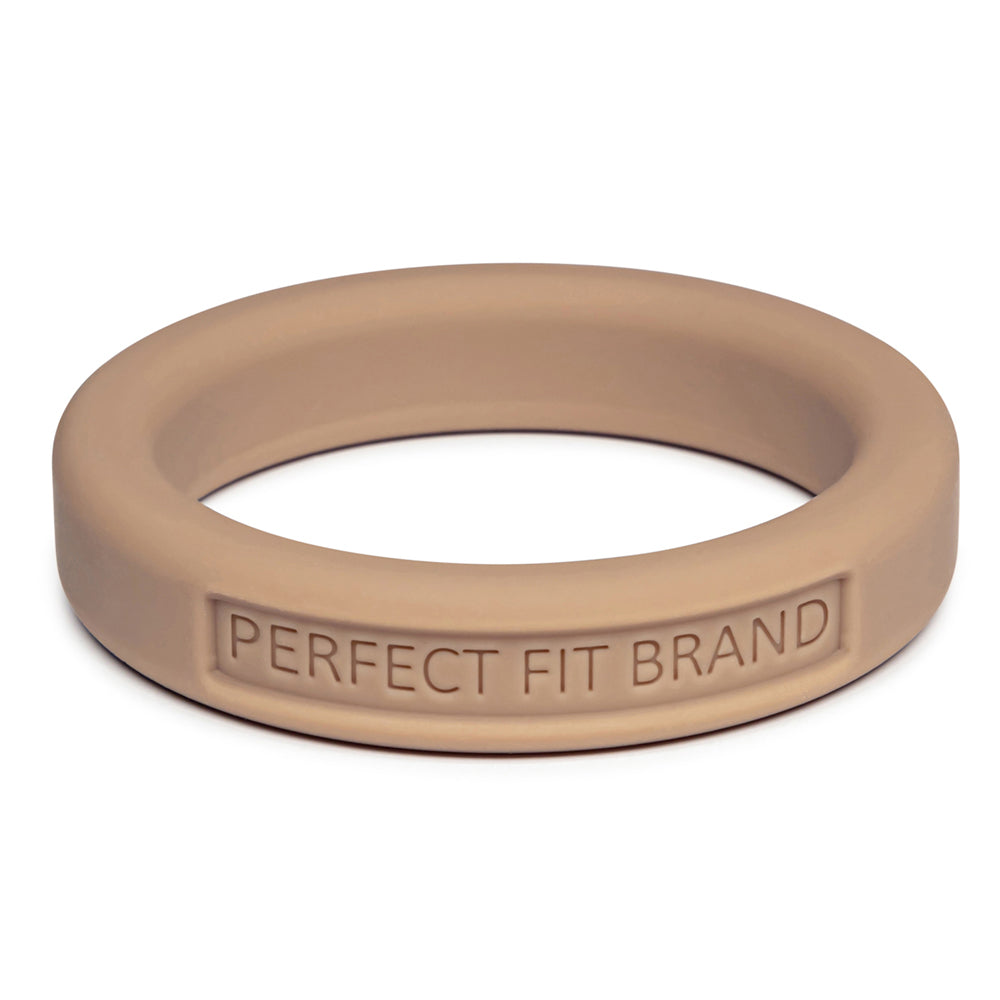 Classic 1.75" (44 mm) Silicone Med. Stretch Penis Ring Skintone 4 | 8101144805642 | Discreet Personal Wellness