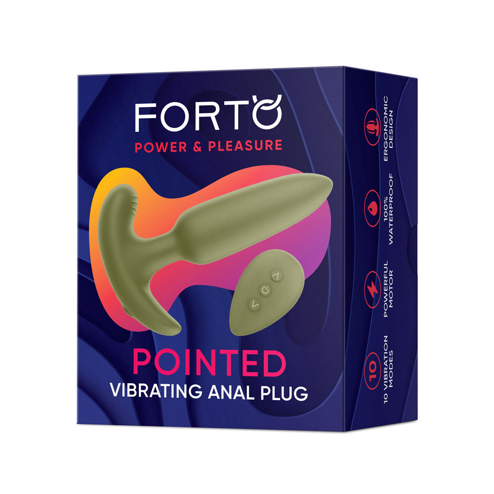 Pointed Vibrating Plug Green | 810119282958 | Discreet Personal Wellness
