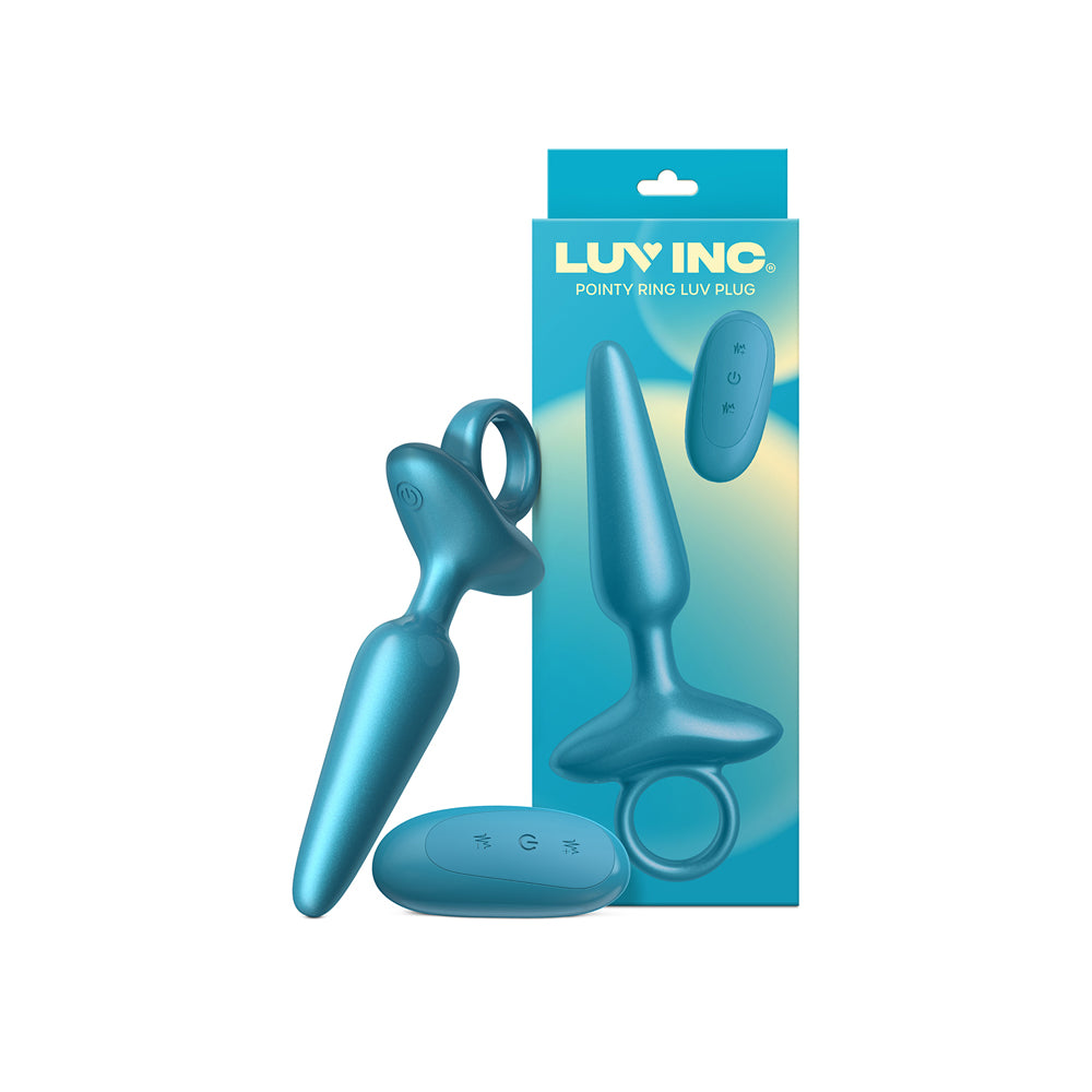 Pr37: Pointy Ring Luv Plug Metallic Blue | 810119283672 | Discreet Personal Wellness