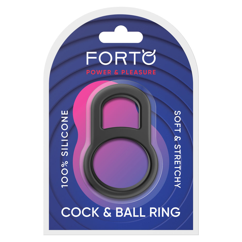 F-41: Lock Penis & Ball Ring Black | 810119283887 | Discreet Personal Wellness