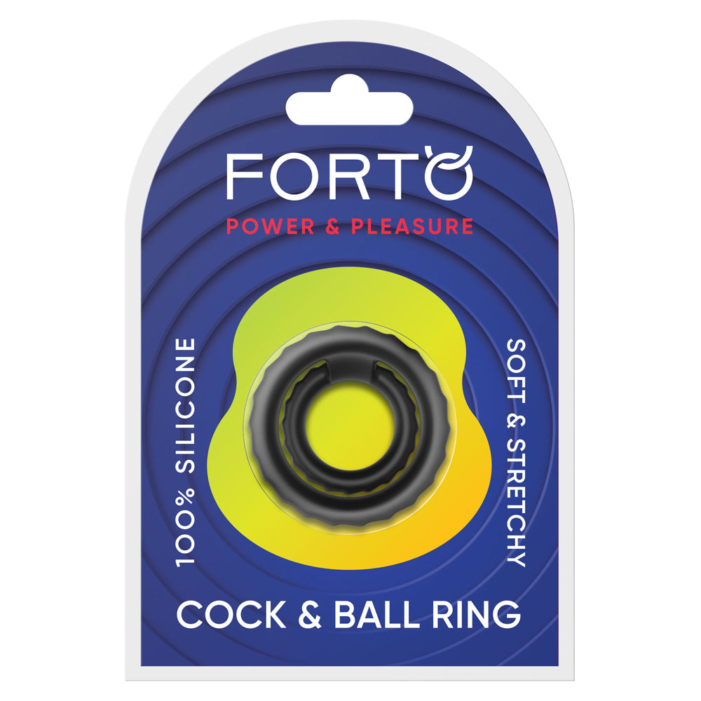 F-43: Tiered Penis & Ball Ring Black | 810119283917 | Discreet Personal Wellness