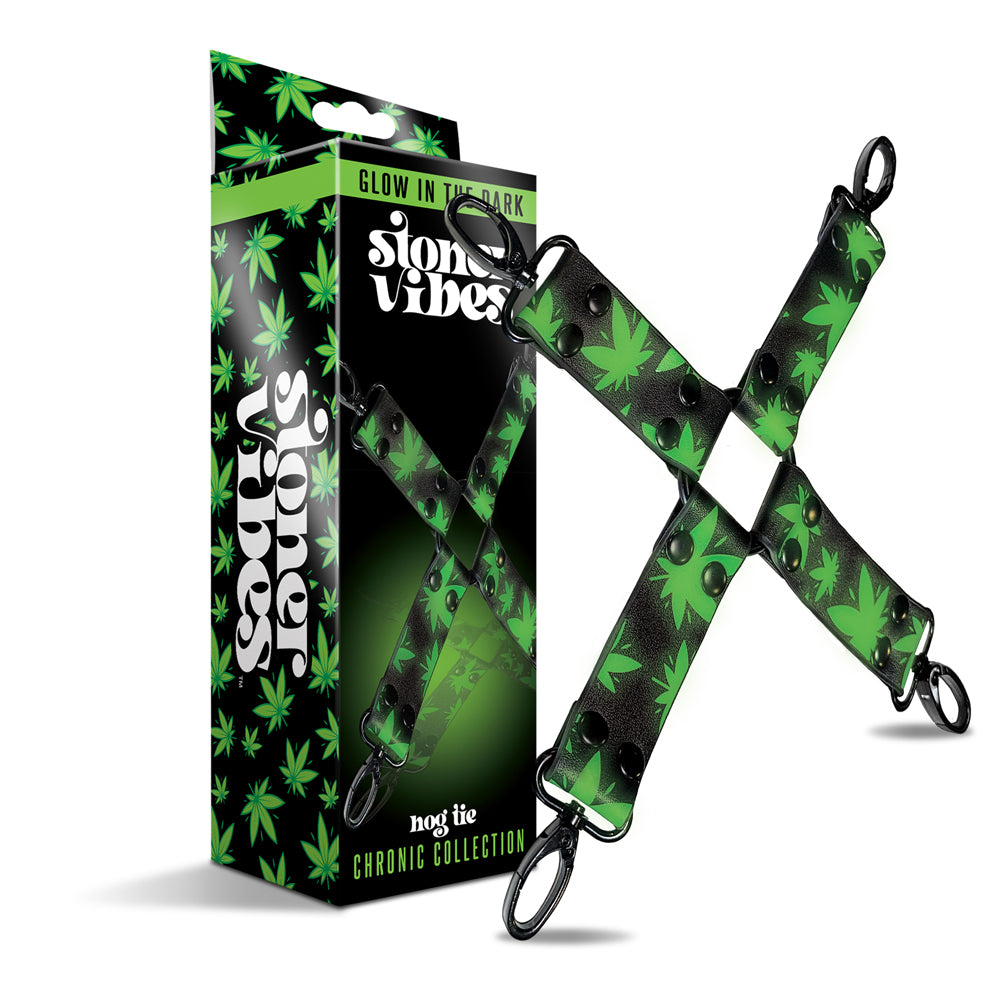 Stoner Vibes Chronic Collection Glow In The Dark Hogtie | 810126930194 | Discreet Personal Wellness