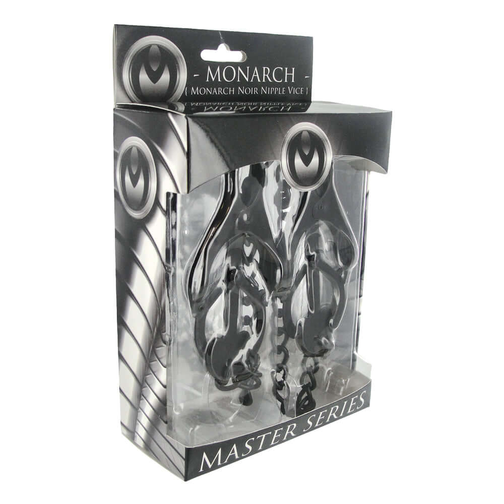 Masters Series Monarch Noir Nipple Vice | 811847017522 | Discreet Personal Wellness