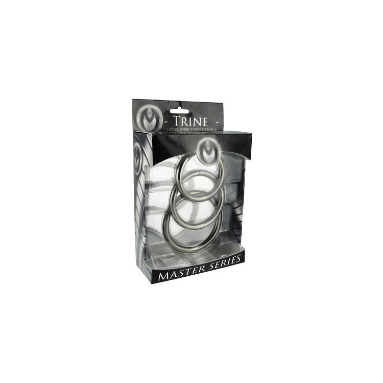 Master Series Trine Steel C-Ring Collection | 811847017546 | Discreet Personal Wellness