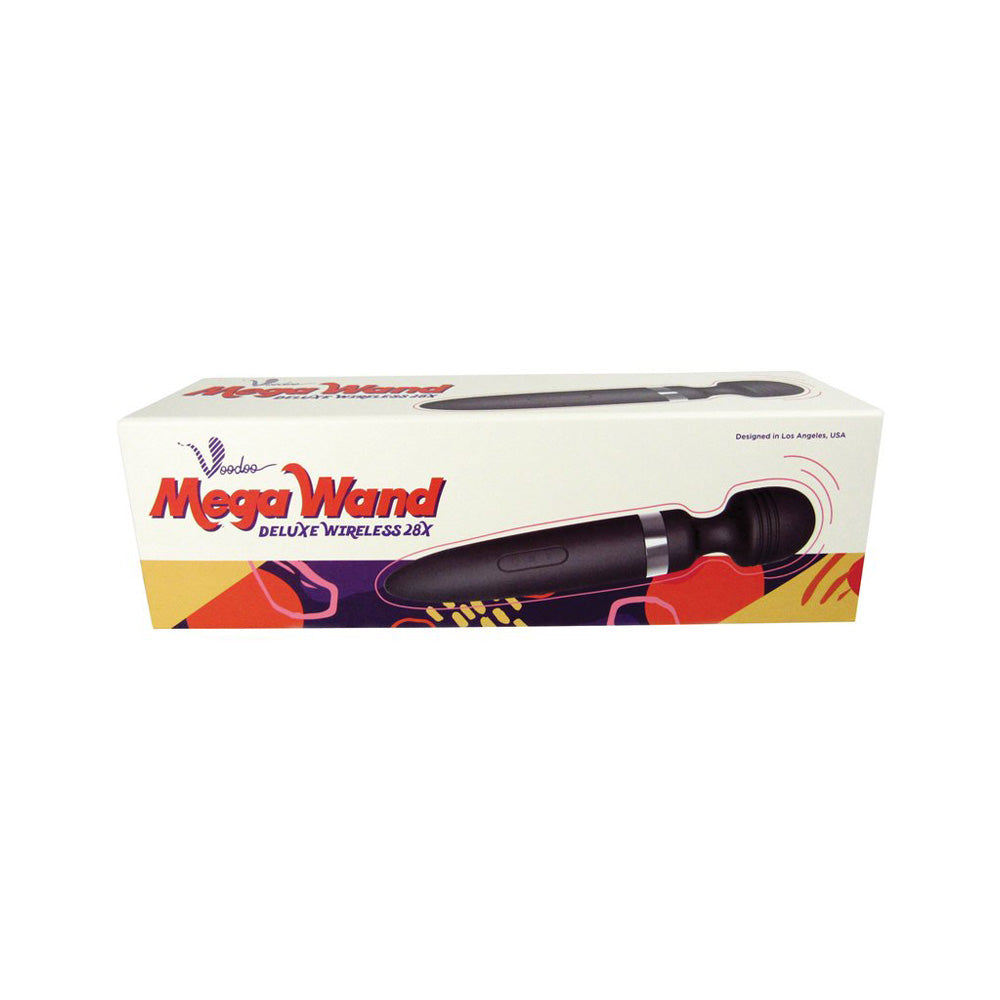 Voodoo Power Wand Rechargeable 28X Black | 812024031324 | Discreet Personal Wellness