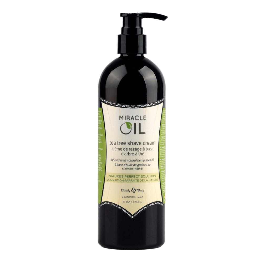 Miracle Oil Tea Tree Shave Cream 16 oz. | 814487021690 | Discreet Personal Wellness