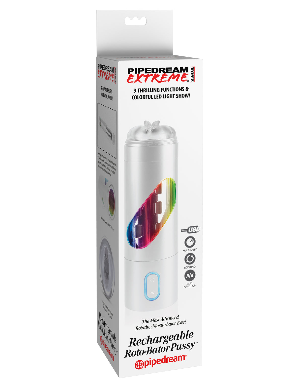 Pdx Rechargeable Roto Bator Vagina | 603912351880 | Discreet Personal Wellness