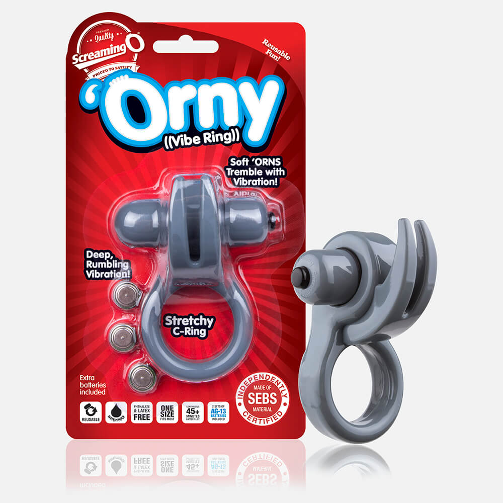 Orny Vibe Ring Grey 1 Ct | 817483012181 | Discreet Personal Wellness