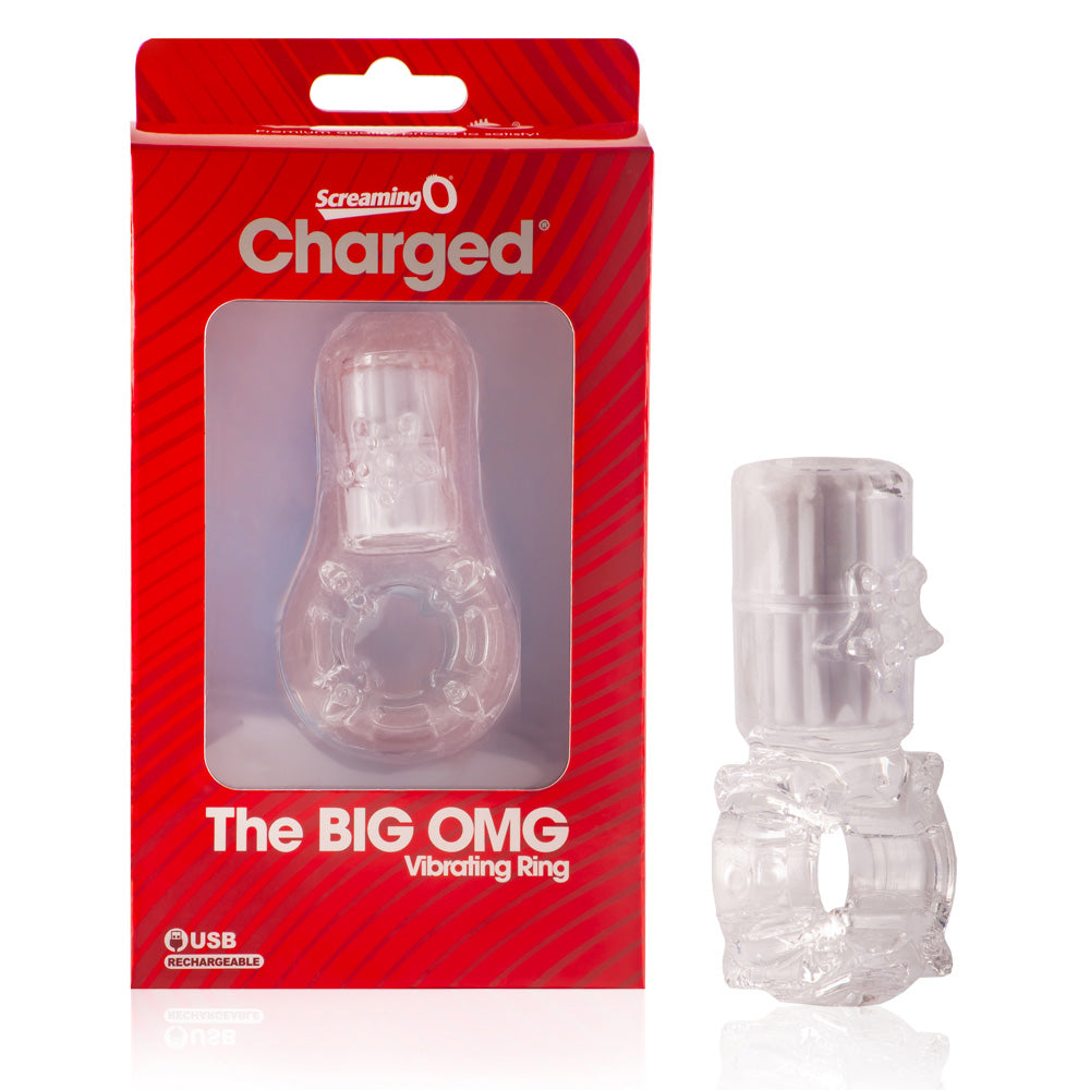 Big Omg Vibrating Ring Clear 1 Ct | 817483014116 | Discreet Personal Wellness