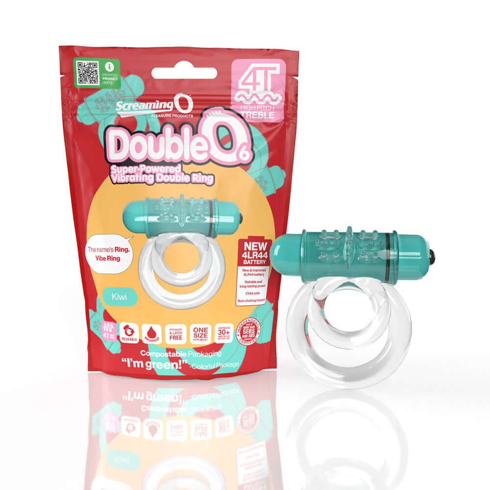 Screaming O 4T Doubleo 6 Kiwi 1 Ct | 817483015342 | Discreet Personal Wellness