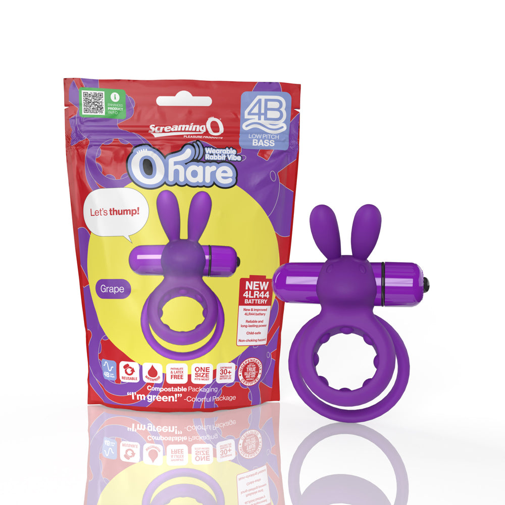 Screaming O 4B Ohare Grape 1 Ct | 817483015380 | Discreet Personal Wellness