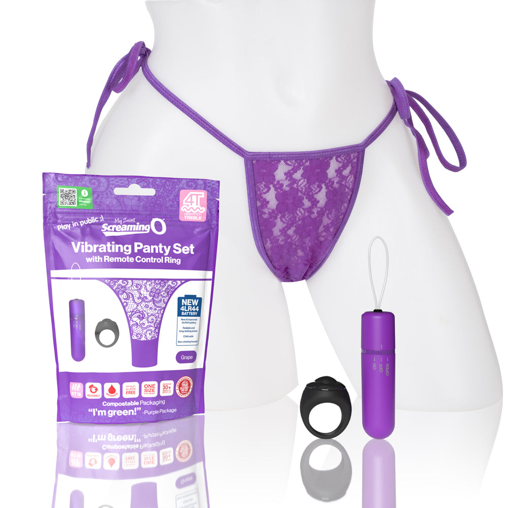 My Secret Screaming O 4T Panty Vibe Grape 1 Ct | 817483015458 | Discreet Personal Wellness