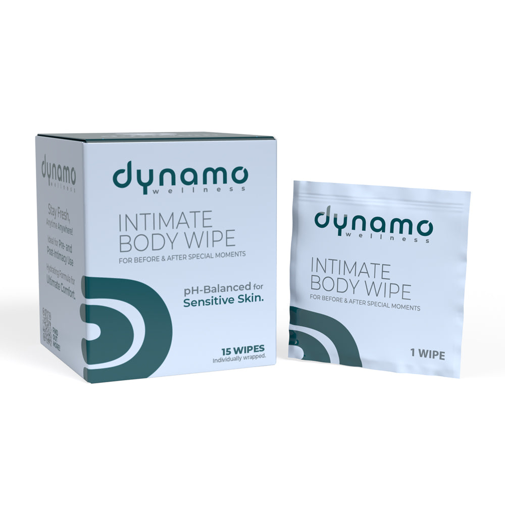 Dynamo Wellness Intimate Body Wipe 15pk | 817483018626 | Discreet Personal Wellness