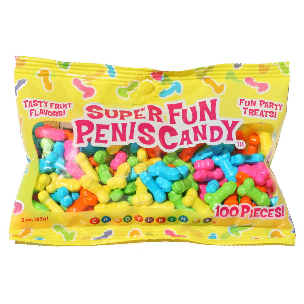 Super Fun Penis Candy 3 oz. Bag 100Pc | 817717006887 | Discreet Personal Wellness
