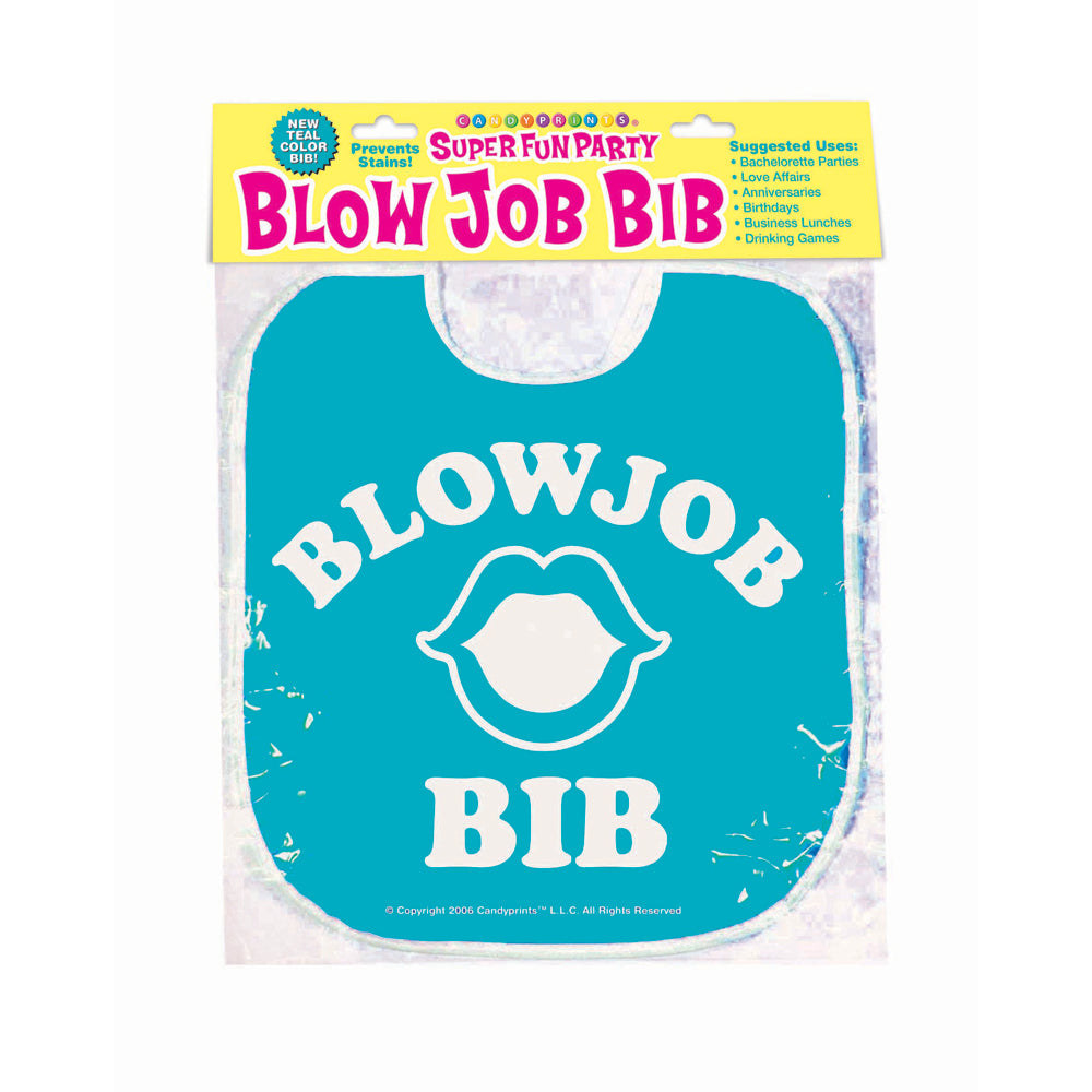 Blow Job Bib Teal | 817717011348 | Discreet Personal Wellness