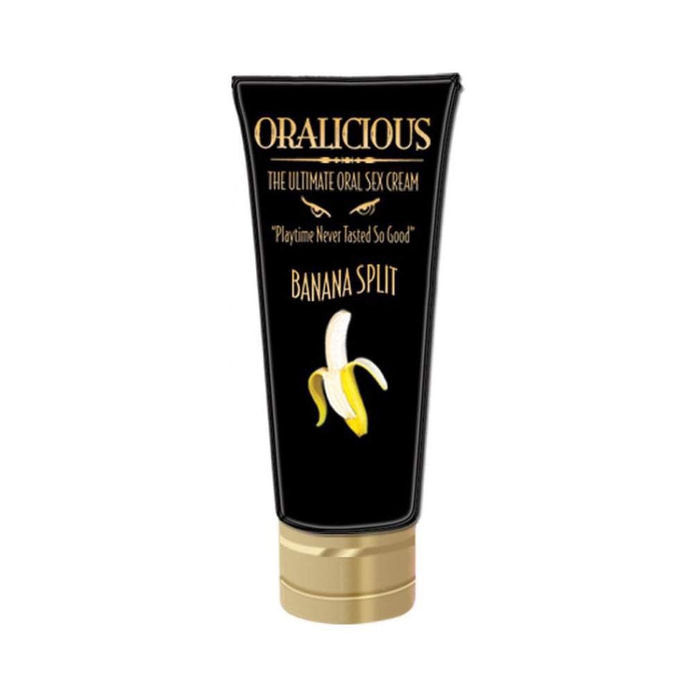 Oralicious Banana Split 2 oz. | 818631021550 | Discreet Personal Wellness