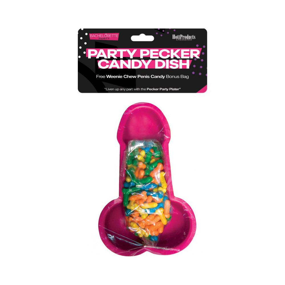 Pecker Party Candy Dish Tray 3Pk Dish With Candy | 818631022823 | Discreet Personal Wellness