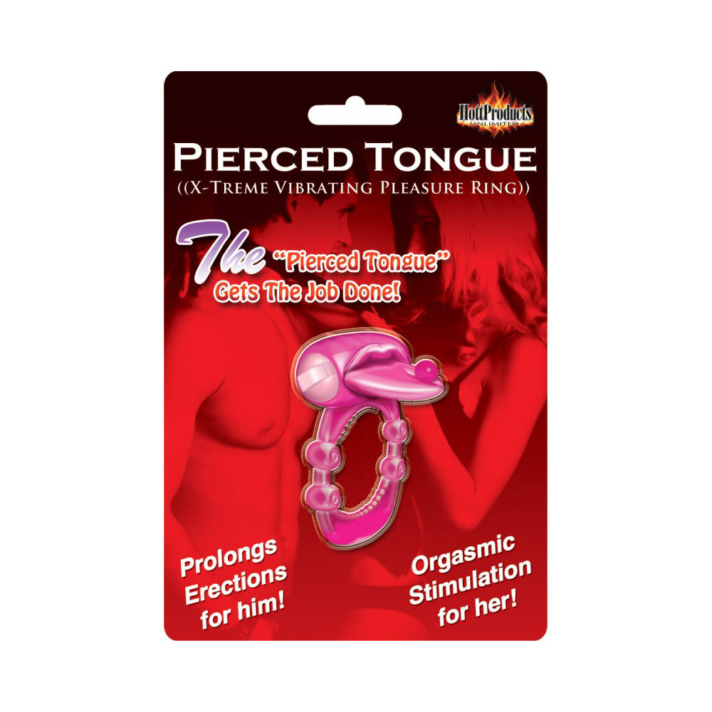 Xtreme Pierced Tongue Ring Magenta | 818631022960 | Discreet Personal Wellness