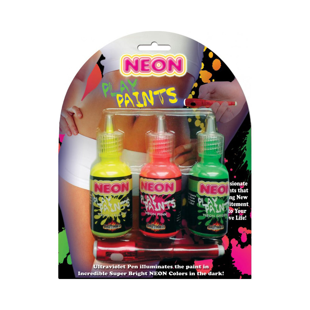 Neon Body Paints 3 Pack Card | 818631028085 | Discreet Personal Wellness