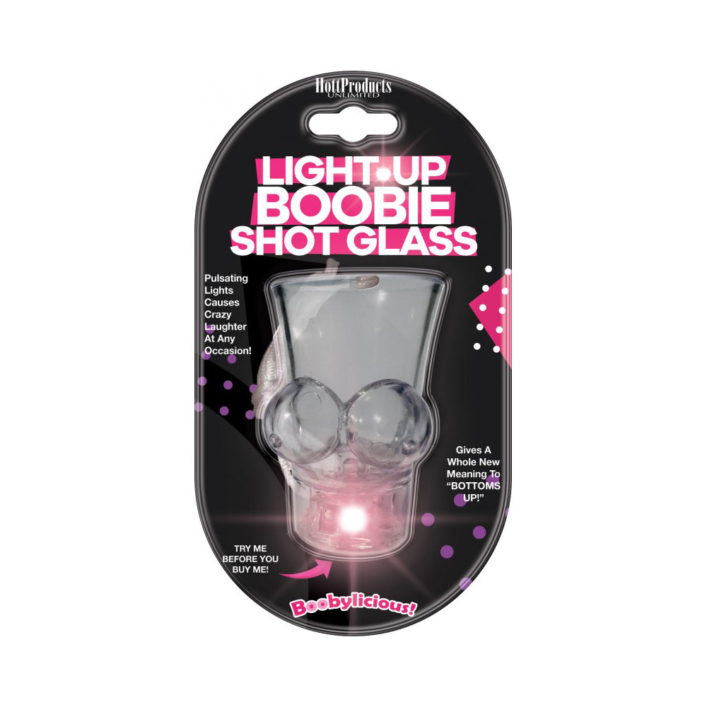 Light Up Boobie Shot Glass With String | 818631028160 | Discreet Personal Wellness
