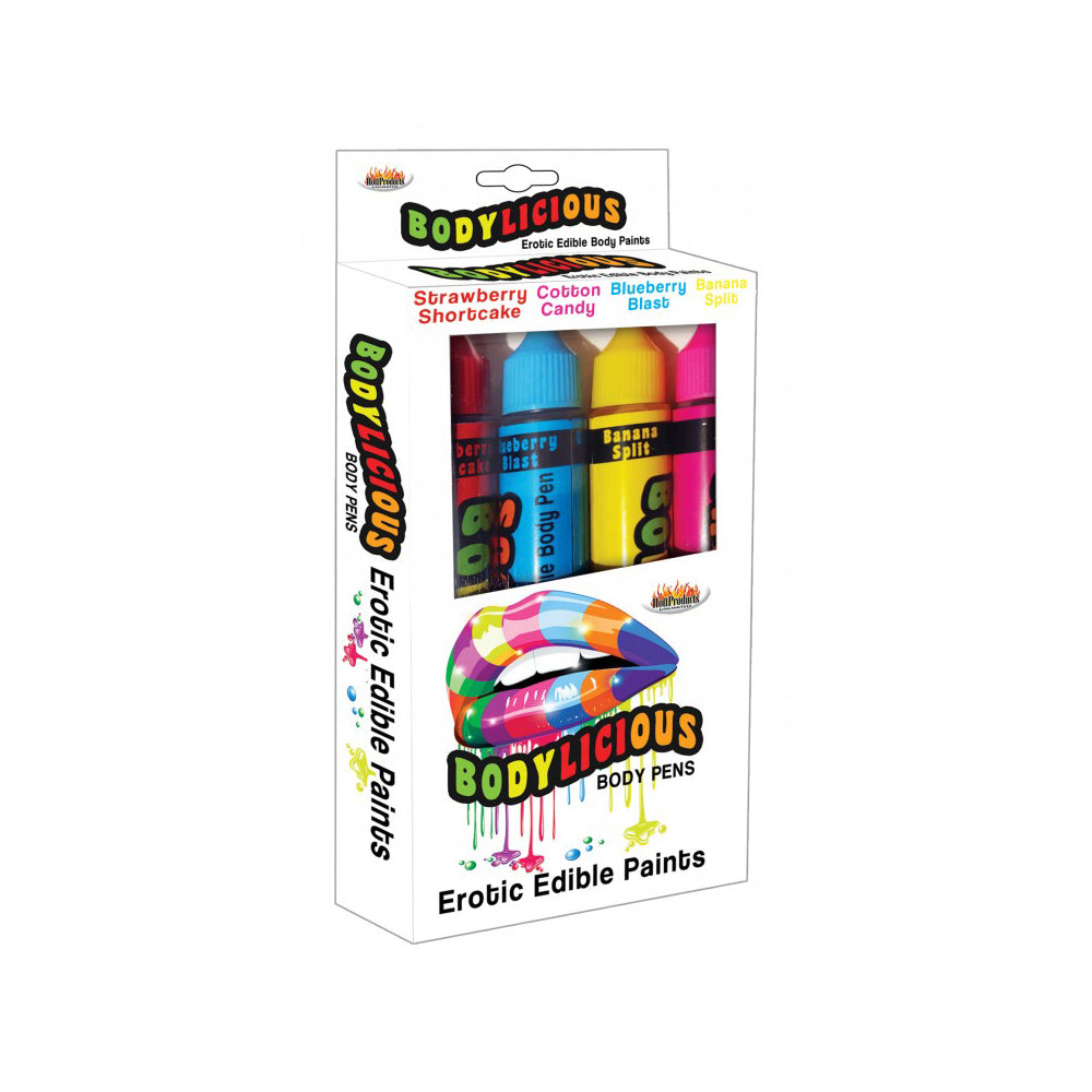 Bodylicious Edible Body Pens 4Pk | 818631030439 | Discreet Personal Wellness