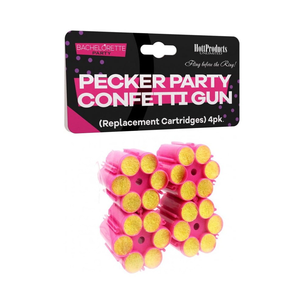 Pecker Party Confetti Gun Refill Cartridges 6Ct | 818631032006 | Discreet Personal Wellness