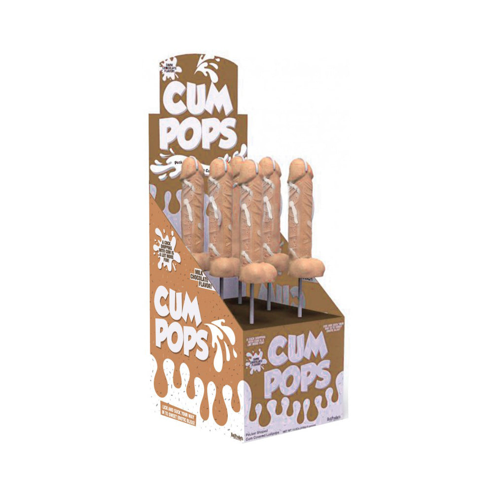 Come Penis Pops Milk Chocolate 6Ct | 818631032334 | Discreet Personal Wellness