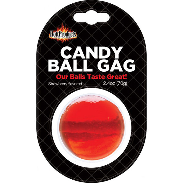 Candy Ball Gag Strawberry | 818631032563 | Discreet Personal Wellness