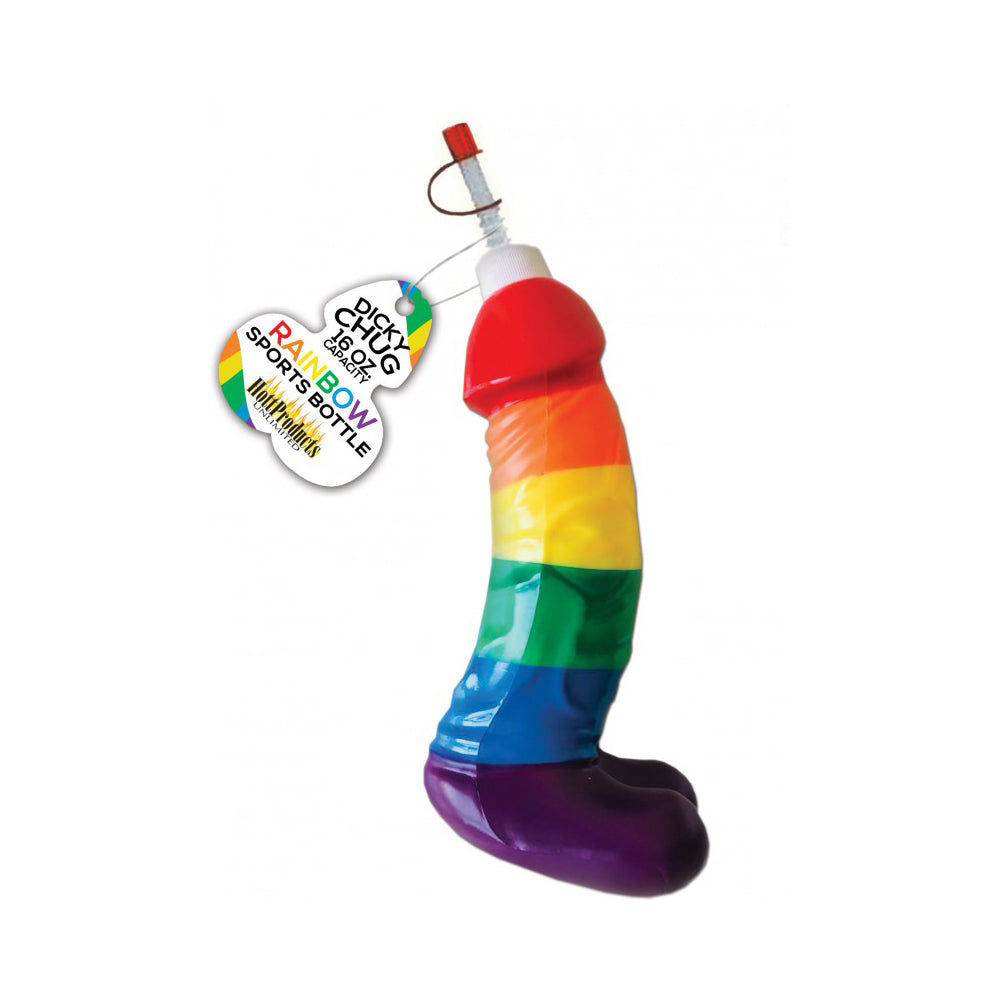 Penisy Chug Rainbow Sports Bottle | 818631032648 | Discreet Personal Wellness
