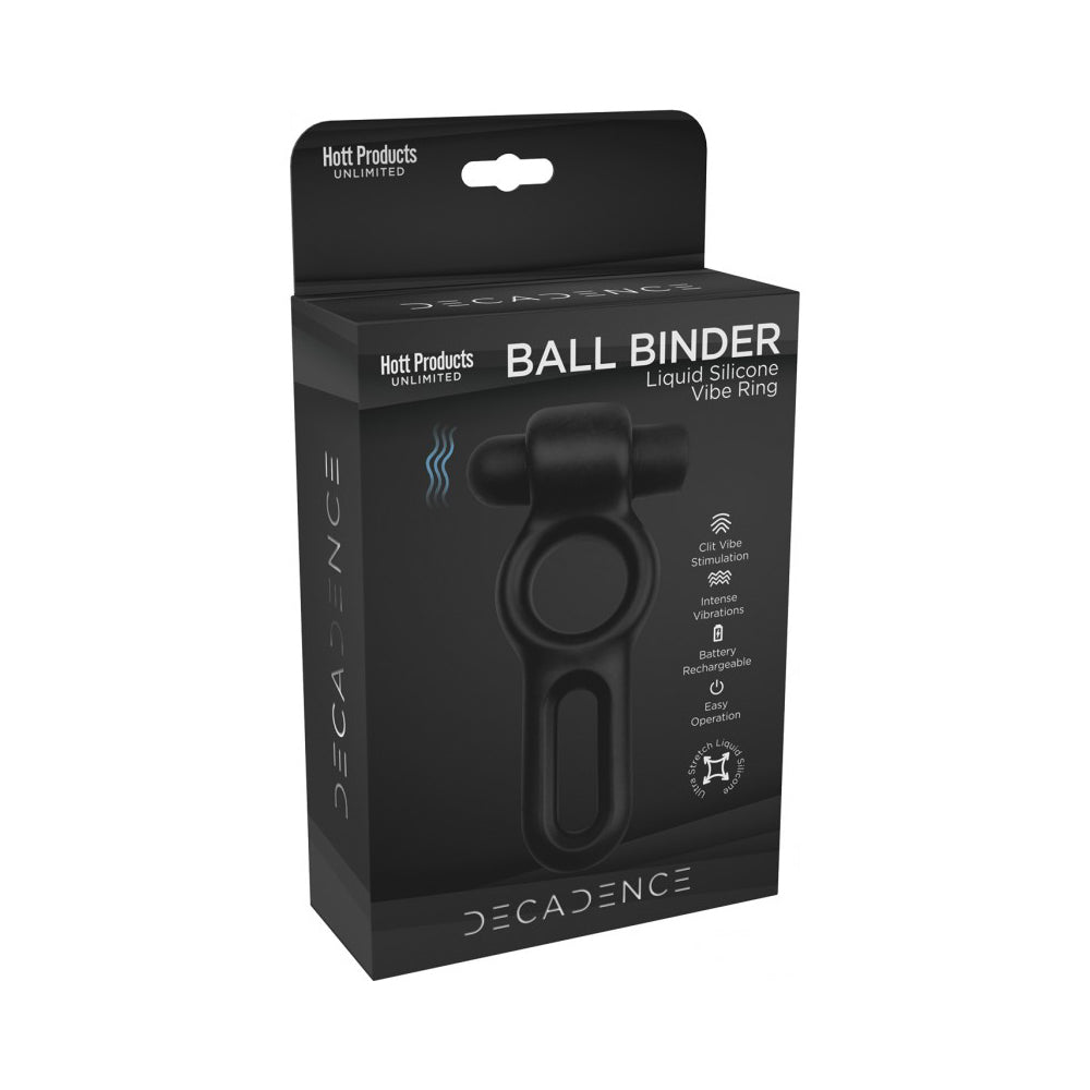 Decadence Ball Binder Penis & Ball Ring With Power Bullet | 818631034390 | Discreet Personal Wellness