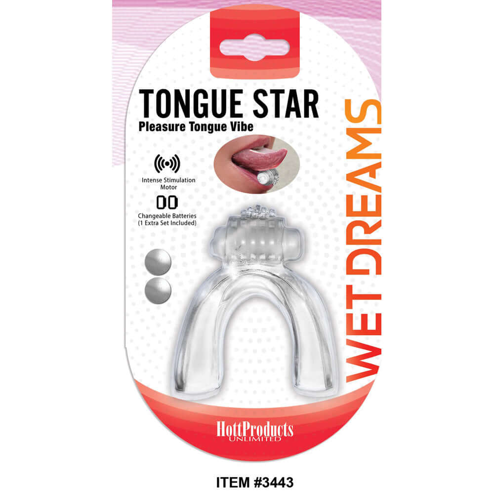 Tongue Star Tongue Vibe Clear | 818631034437 | Discreet Personal Wellness