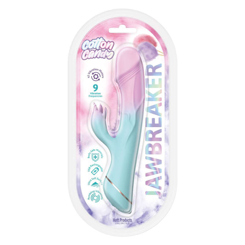 Cotton Candy Jaw Breaker Silicone Dildo | 818631034987 | Discreet Personal Wellness