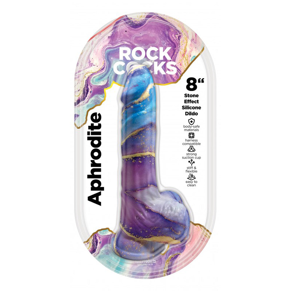 Rock Penis Aphrodite Marble Dildo 8" | 818631035656 | Discreet Personal Wellness