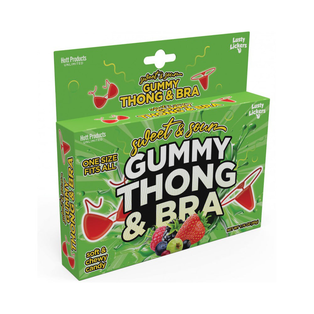 Sweet & Sour Gummy Thong And Bra | 818631035809 | Discreet Personal Wellness
