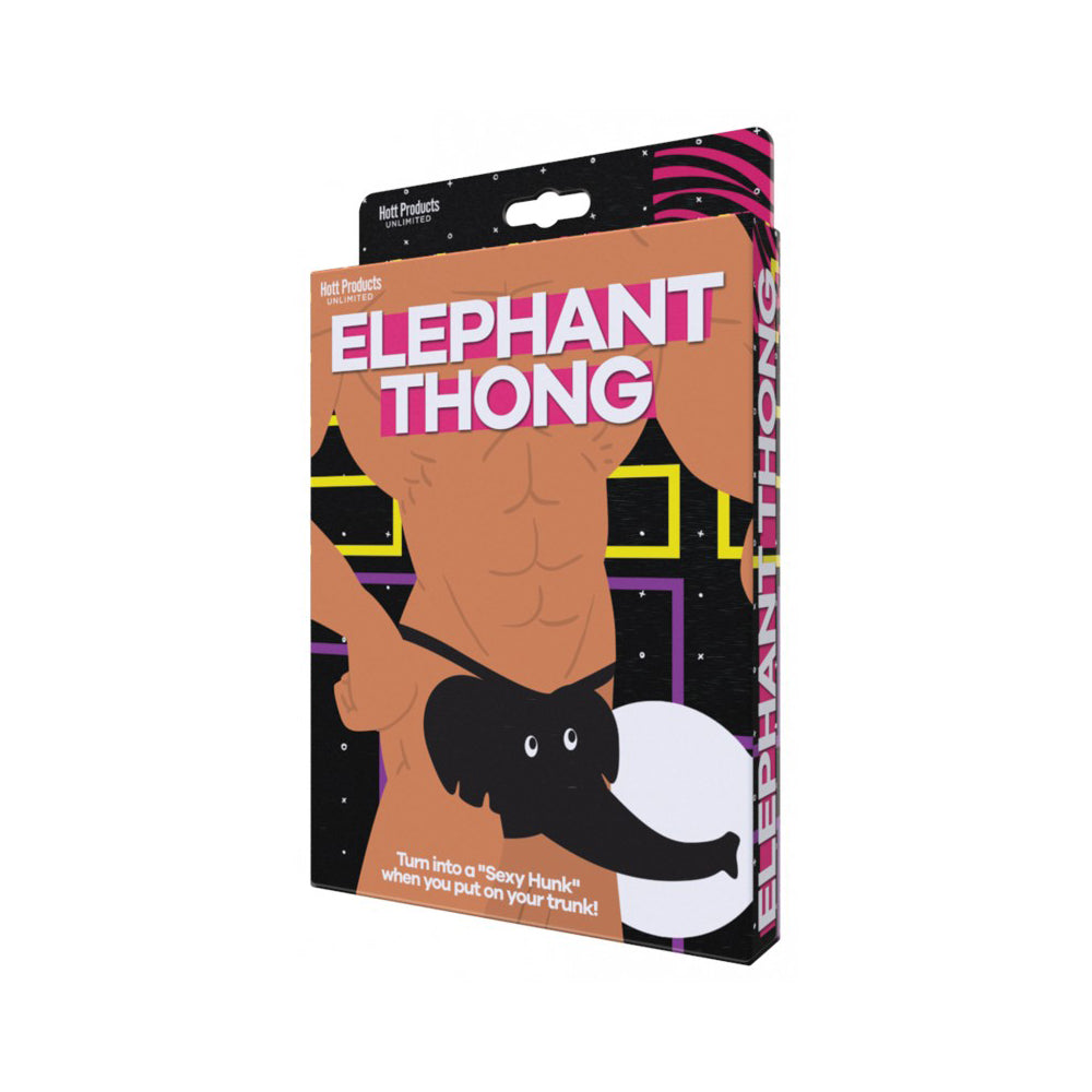 Elephant Thong Black | 818631036622 | Discreet Personal Wellness