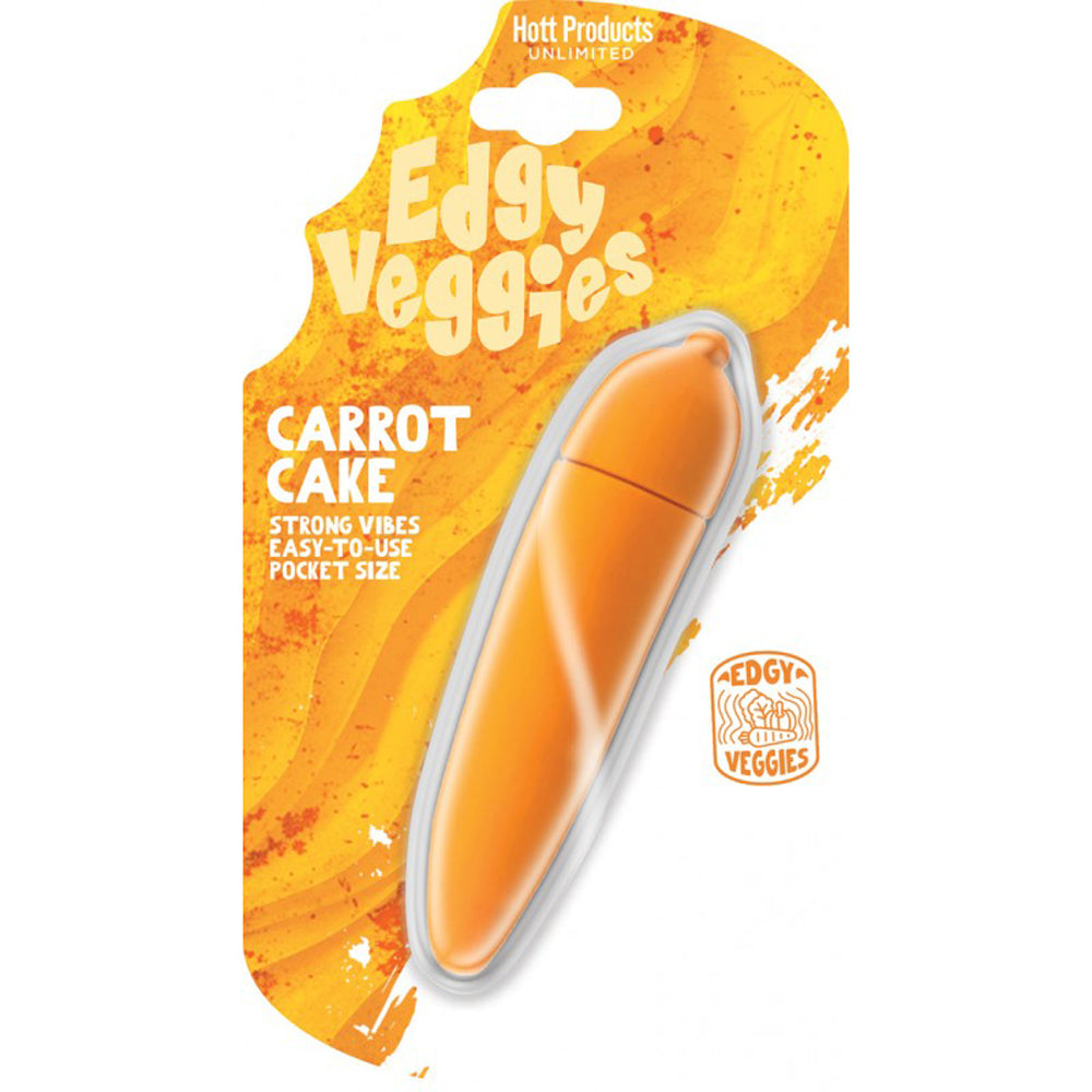 Edgy Veggies Carrot Cake Vibrator | 818631037308 | Discreet Personal Wellness