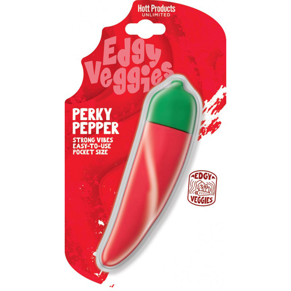 Edgy Veggies Perky Pepper Vibrator | 818631037339 | Discreet Personal Wellness