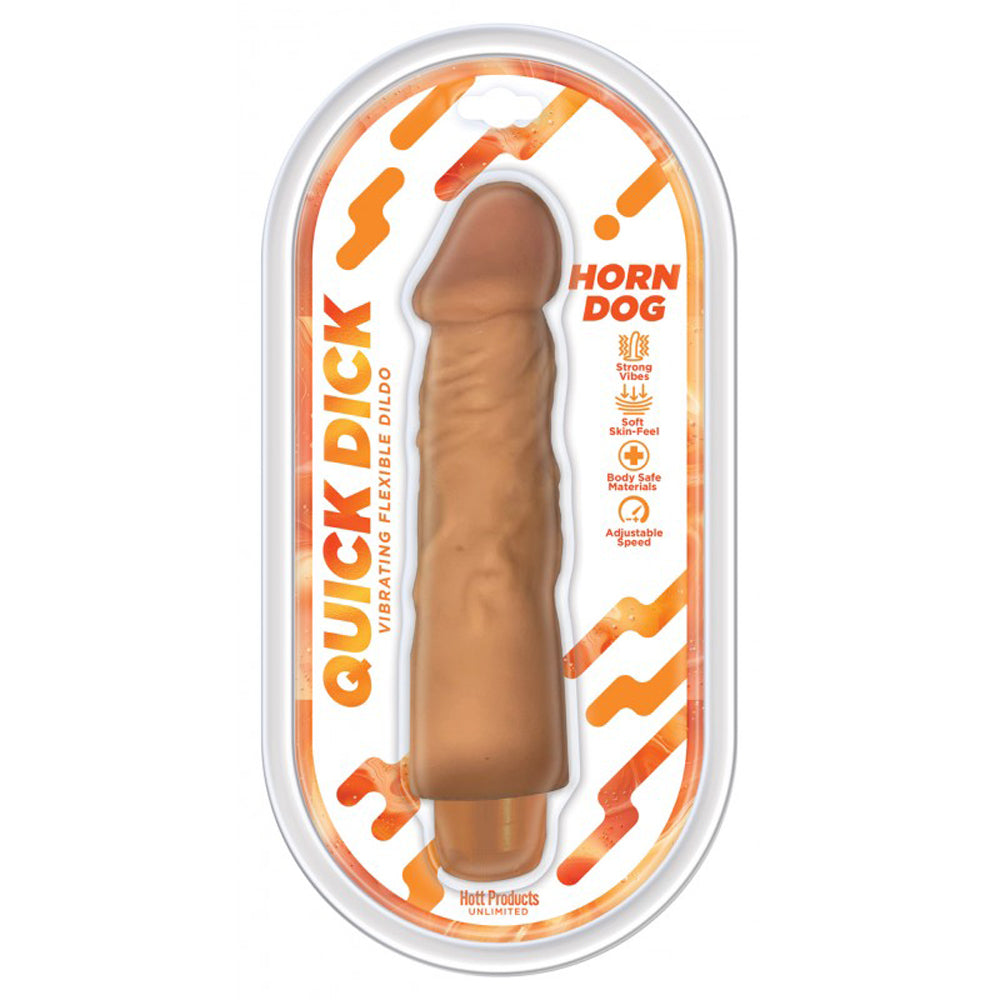 Quick Penis Horn Dog Vibrating Dildo | 818631037520 | Discreet Personal Wellness