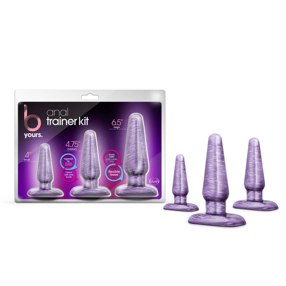 B Yours Anal Trainer Kit Purple Swirl | 819835023890 | Discreet Personal Wellness